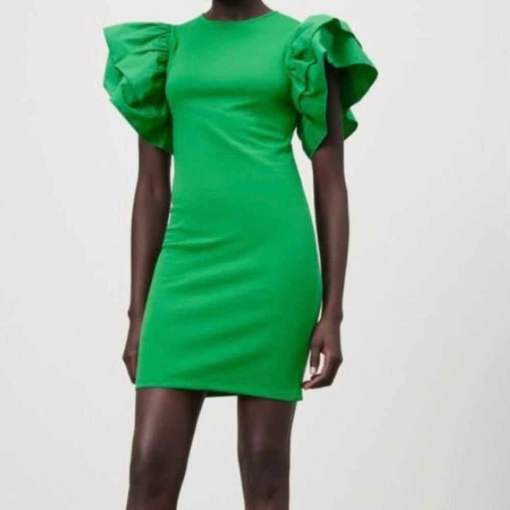 Zara ruffle dress